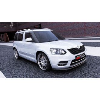 Maxton Design ABS Frontlippe für Skoda Yeti Facelift schwarz hochglanz