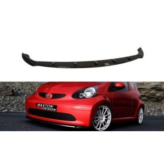 Maxton Design ABS Frontlippe für Toyota Aygo MK1 Vorfacelift schwarz hochglanz