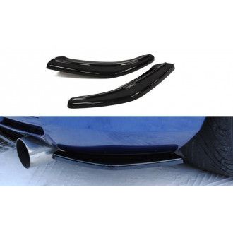 Maxton Design ABS Diffusor Seiten Eerwiterungen Flaps für Toyota Celica MK7 T23 Vorfacelift schwarz hochglanz