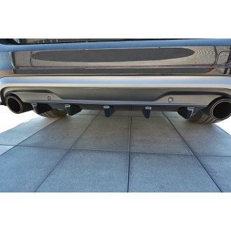 Maxton Design ABS Diffusor für Volvo V60 Facelift schwarz hochglanz