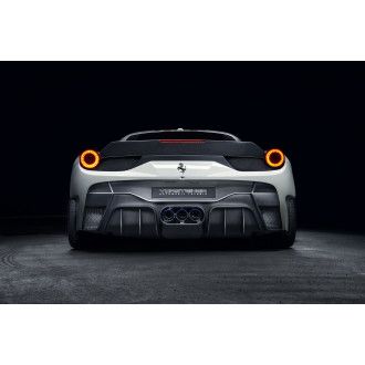 Vorsteiner 458-VX Aero Carbon Heckstoßstange mit Heckdiffusor (inkl. Auspuffblenden) für Ferrari 458 Italia