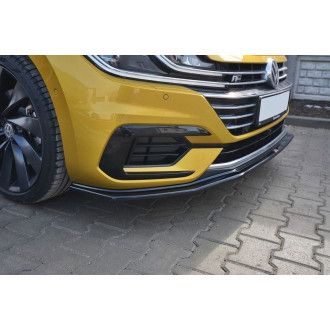 Maxton Design ABS Frontlippe V.1 für Volkswagen Arteon schwarz hochglanz