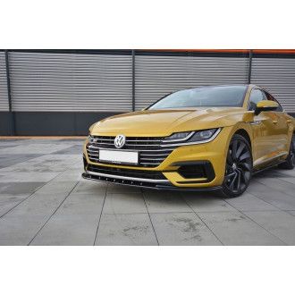Maxton Design ABS Frontlippe V.3 für Volkswagen Arteon schwarz hochglanz