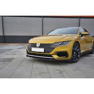 Maxton Design ABS Frontlippe V.3 für Volkswagen Arteon schwarz hochglanz