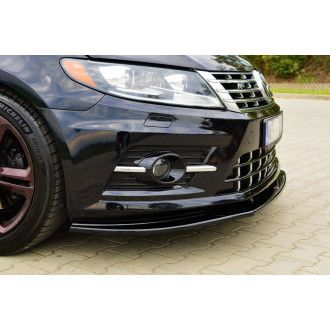 Maxton Design ABS Frontlippe für Volkswagen Passat CC R-Line schwarz hochglanz