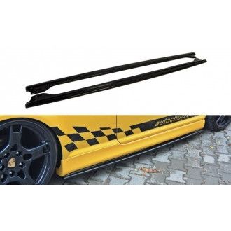 Maxton Design ABS Seitenschweller für Volkswagen Golf MK4 schwarz hochglanz