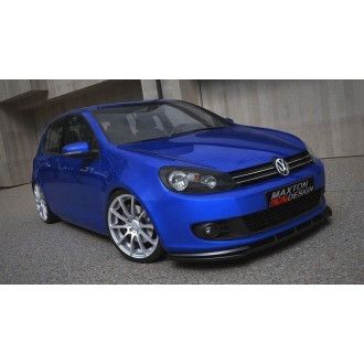 Maxton Design ABS Frontlippe für Volkswagen Golf MK6 schwarz hochglanz