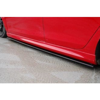 Maxton Design ABS Seitenschweller für Volkswagen Golf MK6 schwarz hochglanz