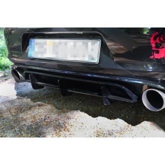 Maxton Design ABS Diffusor Heckschürzen Ansatz für Volkswagen Golf Mk7 Clubsport schwarz matt
