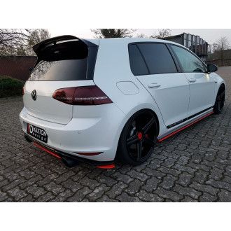 Maxton Design ABS Diffusor für Volkswagen Golf Mk7 Clubsport schwarz hochglanz