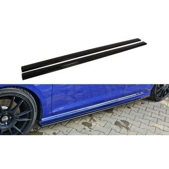 Maxton Design ABS Seitenschweller für Volkswagen Golf Mk7 R Kombi und Schrägheck schwarz hochglanz