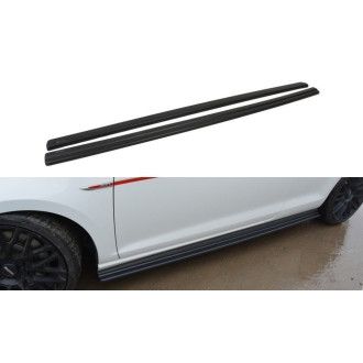 Maxton Design ABS Seitenschweller für Volkswagen Golf Mk7 schwarz hochglanz