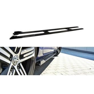 Maxton Design ABS Seitenschweller für Volkswagen Golf Mk7 R Facelift schwarz hochglanz