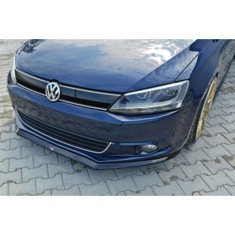 Maxton Design ABS Frontlippe V.2 für Volkswagen Jetta MK6 Vorfacelift Limo schwarz hochglanz