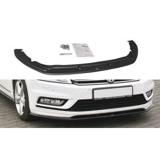 Maxton Design ABS Frontlippe V.1 für Volkswagen Passat B7 R-Line schwarz hochglanz