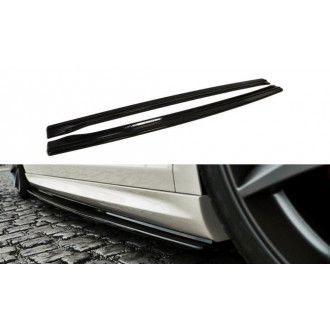 Maxton Design ABS Seitenschweller für Volkswagen Passat CC R-Line Vorfacelift schwarz hochglanz