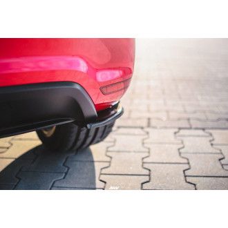 Maxton Design ABS Diffusor Seiten Eerwiterungen Flaps für Volkswagen Polo 6R|6C GTI|R Vorfacelift schwarz hochglanz
