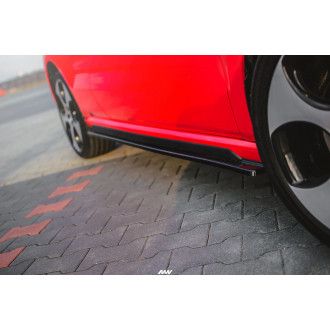 Maxton Design ABS Seitenschweller für Volkswagen Polo 6R|6C GTI|R Vorfacelift schwarz hochglanz
