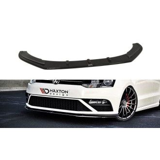 Maxton Design ABS Frontlippe V.1 für Volkswagen Polo 6R|6C GTI|R Facelift schwarz hochglanz