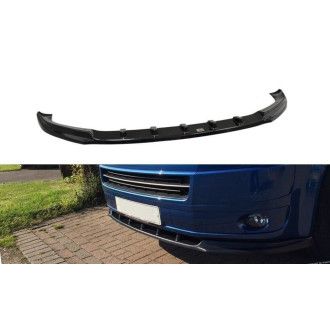 Maxton Design ABS Frontlippe für Volkswagen T5 Facelift schwarz hochglanz