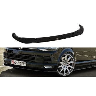 Maxton Design ABS Frontlippe V.1 für Volkswagen T6 schwarz hochglanz