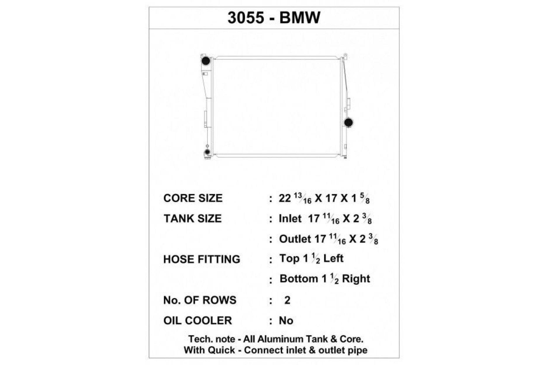 CSF Wärmetauscher Wasserkühler für BMW E46 320i 323 325 328 330 E85 Z4