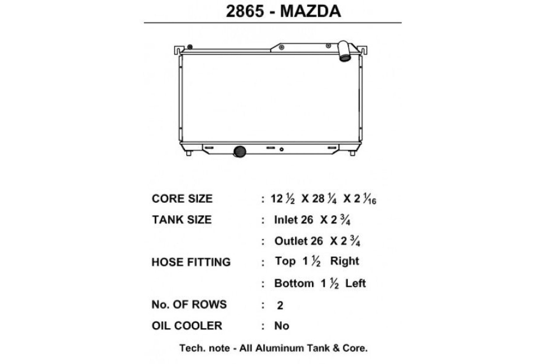 CSF Wärmetauscher Wasserkühler für Mazda RX-7 1992-1997