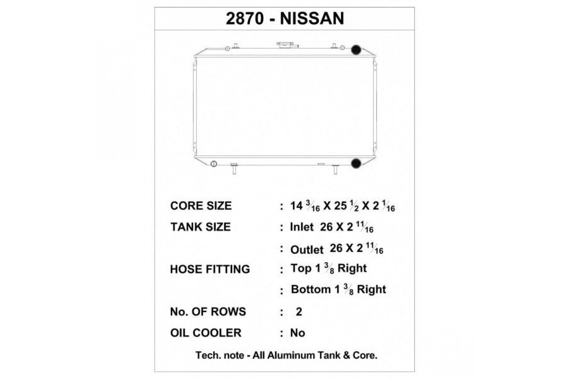 CSF Wärmetauscher Wasserkühler für Nissan 240SX (KA24E Motor)