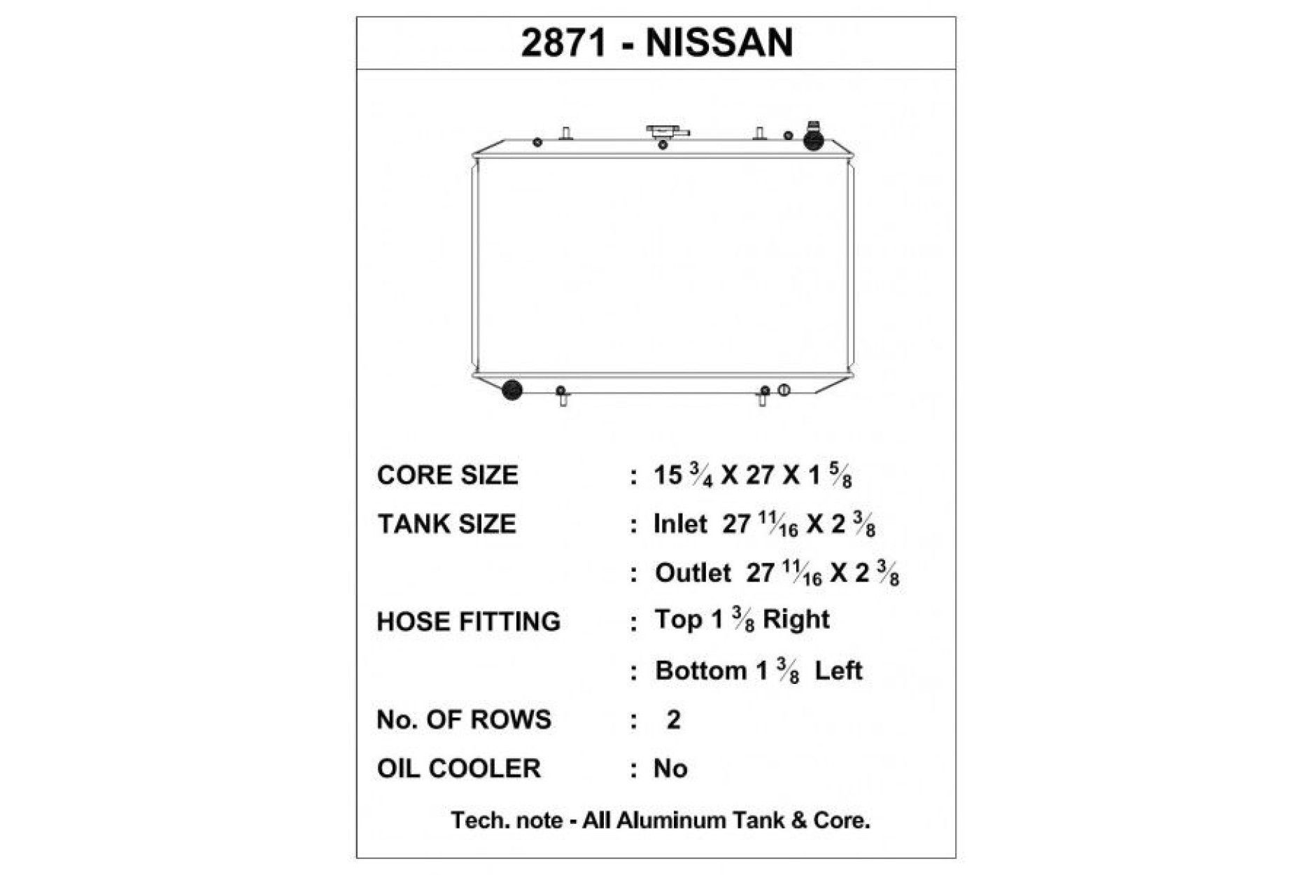 CSF Wärmetauscher Wasserkühler für Nissan 300ZX (kein Turbo) 1990-1997