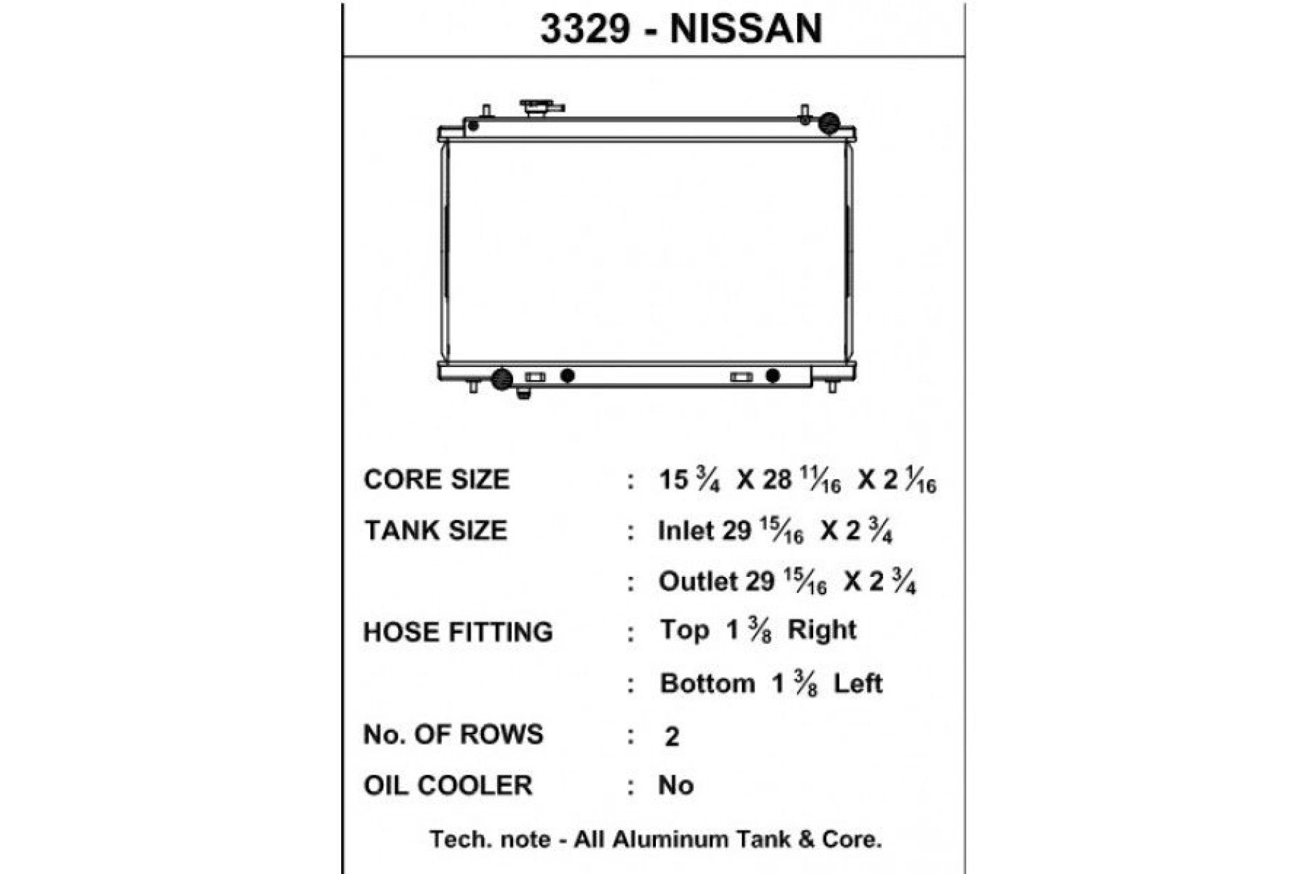 CSF Wärmetauscher Wasserkühler für Nissan 350Z 2003-2006 (DE Motor)