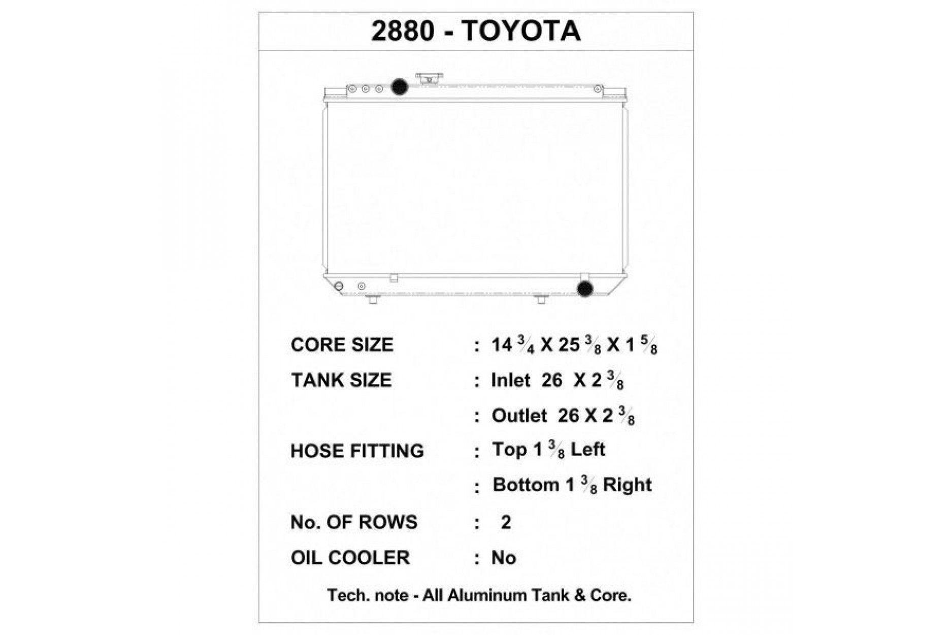 CSF Wärmetauscher Wasserkühler für Toyota Supra 1987-1992