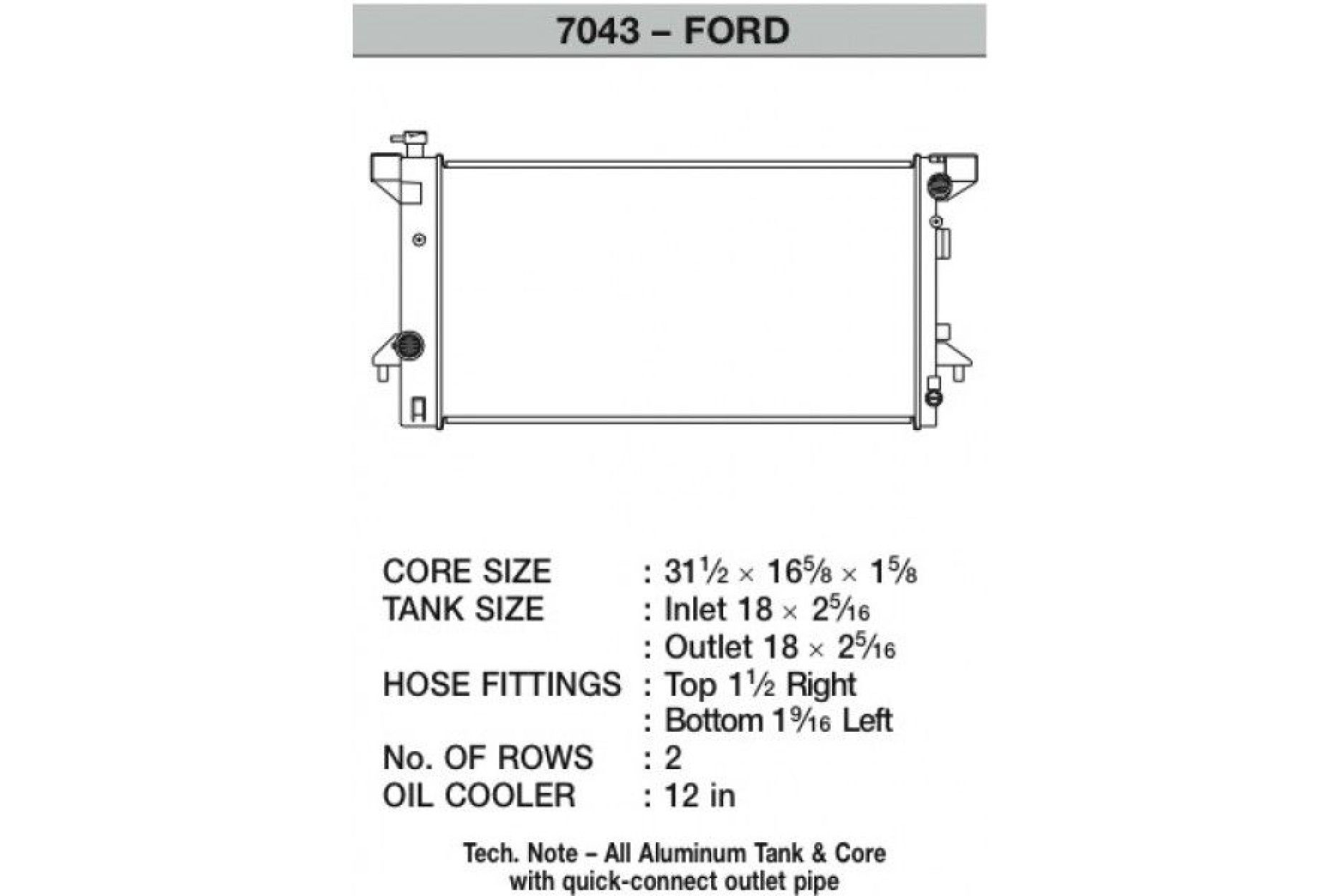 CSF Wärmetauscher Wasserkühler für Ford F-150 Raptor 2010+