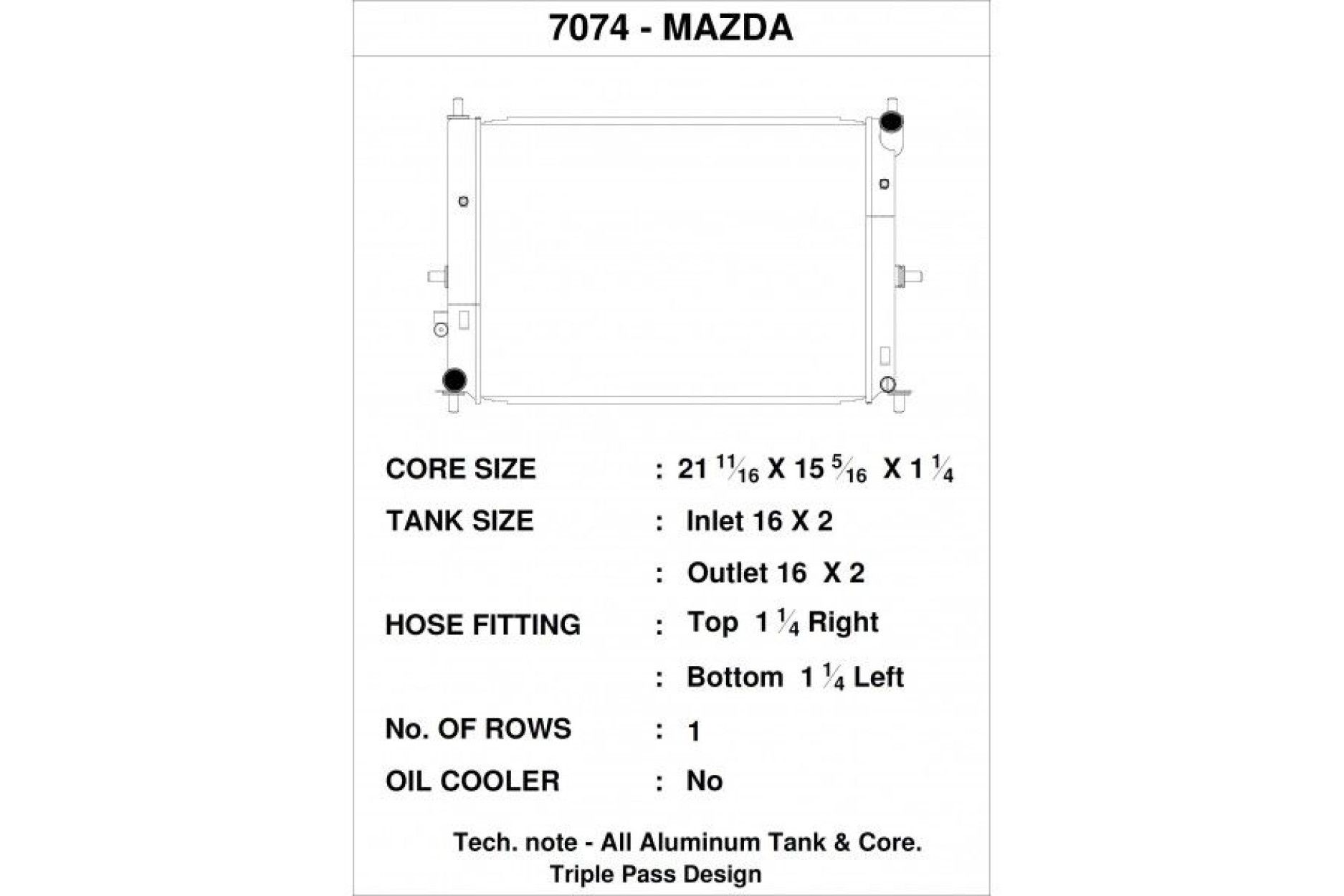 CSF Wärmetauscher Wasserkühler für Mazda MX-5 / Miata (ND) 2015+
