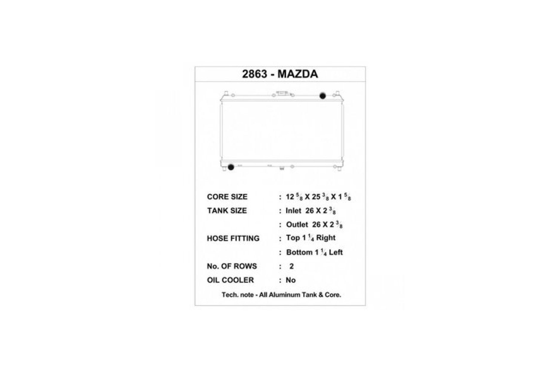 CSF Wasserkühler für Mazda MX-5 / Miata (NB) 1998-2005