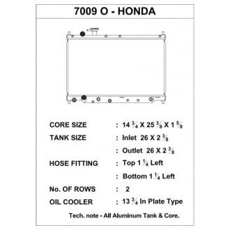 CSF Wärmetauscher Wasserkühler für Honda S2000 2000-2001