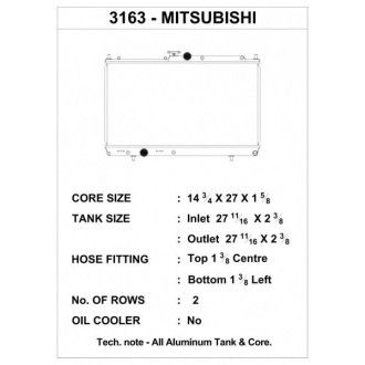 CSF Wärmetauscher Wasserkühler für Mitsubishi Lancer Evolution 7 8 9