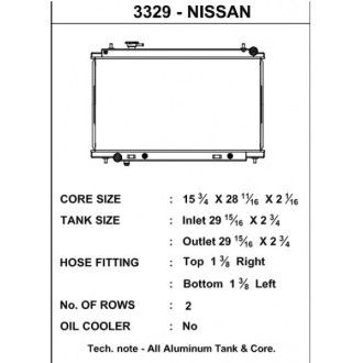 CSF Wärmetauscher Wasserkühler für Nissan 350Z 2003-2006 (DE Motor)