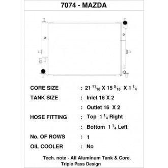 CSF Wärmetauscher Wasserkühler für Mazda MX-5 / Miata (ND) 2015+