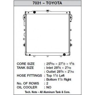 CSF Wärmetauscher Wasserkühler für Toyota Tundra V8 2007-2010