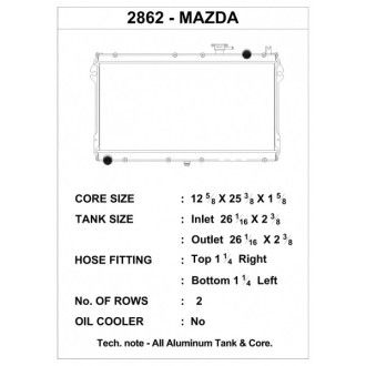 CSF Wasserkühler für Mazda MX-5 / Miata (NA) 1989-1997